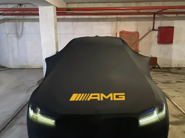Black Car Cover For Mercedes Benz AMG Class Dustproof Universal Sedan Car Cover