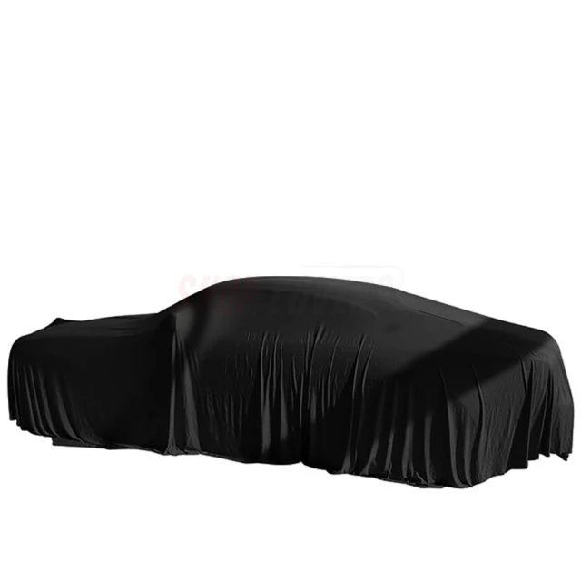 Premium Black showroom car cover suitable for interior use custom logo available