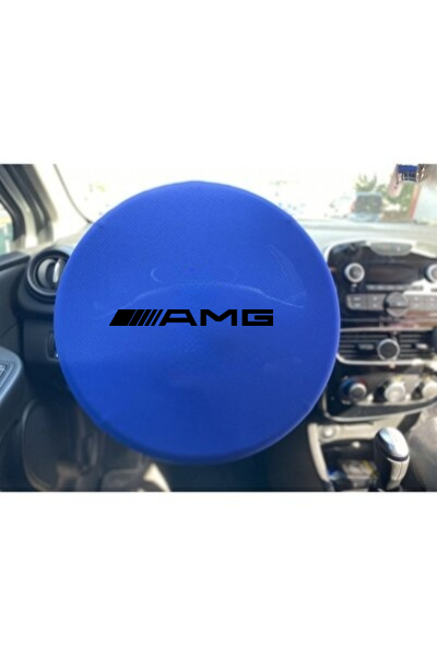 For Blue Mercedes AMG Car Steering Wheel Sun Visor Cover Steering Wheel SunVisor