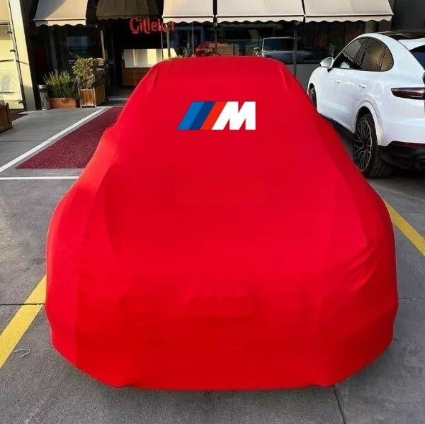 For BMW  Red M Car Cover Class Dust Proof Windproof  Combing Car M2 M3 M4 M5 M6