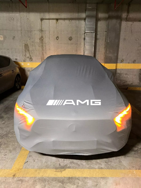 For Mercedes AMG Gray car cover  Dust Proof Windproof  Combing Car Cover Tailor