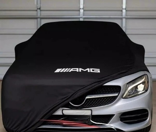 For Mercedes AMG Black Car Cover Class Dust Proof Windproof  Combing IndoorCover