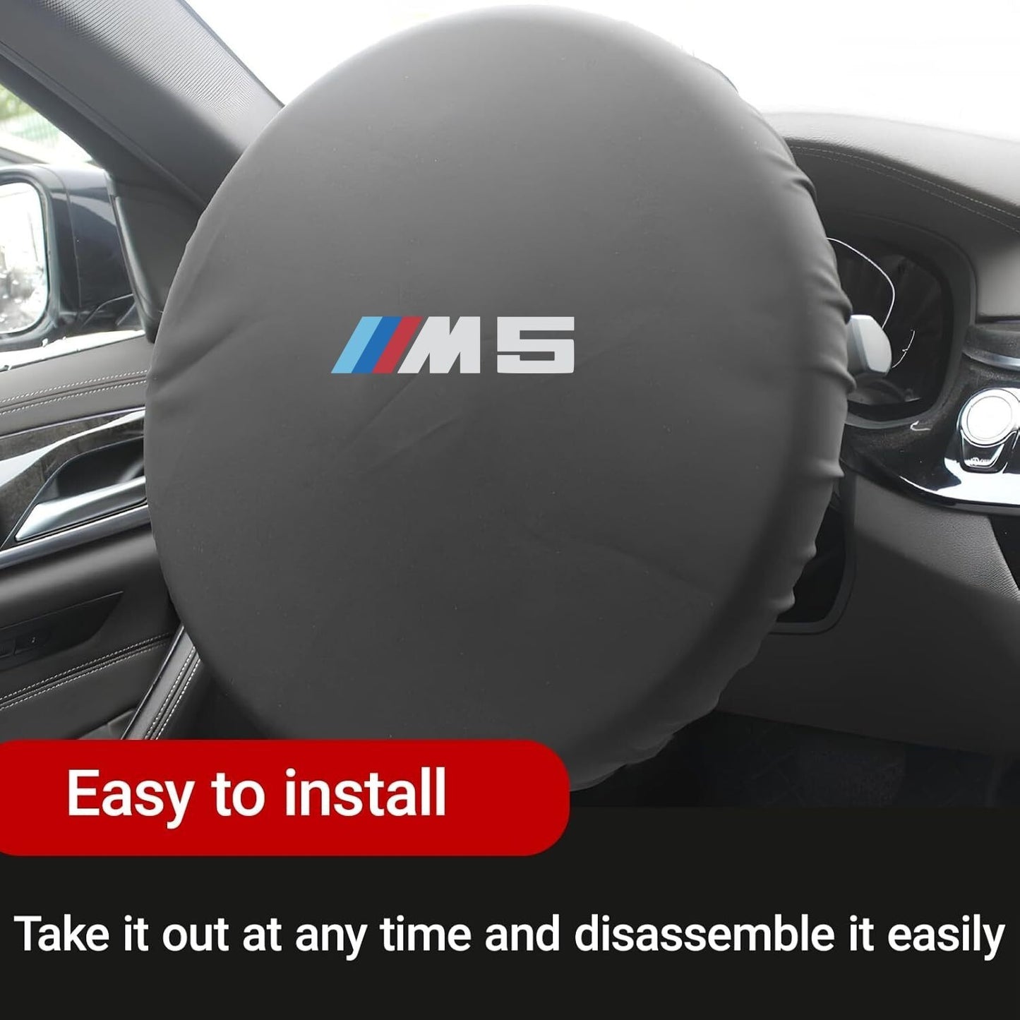 For Bmw M5 Car Steering Wheel Sunshield Cover, Steering Wheel Cover Sunshade