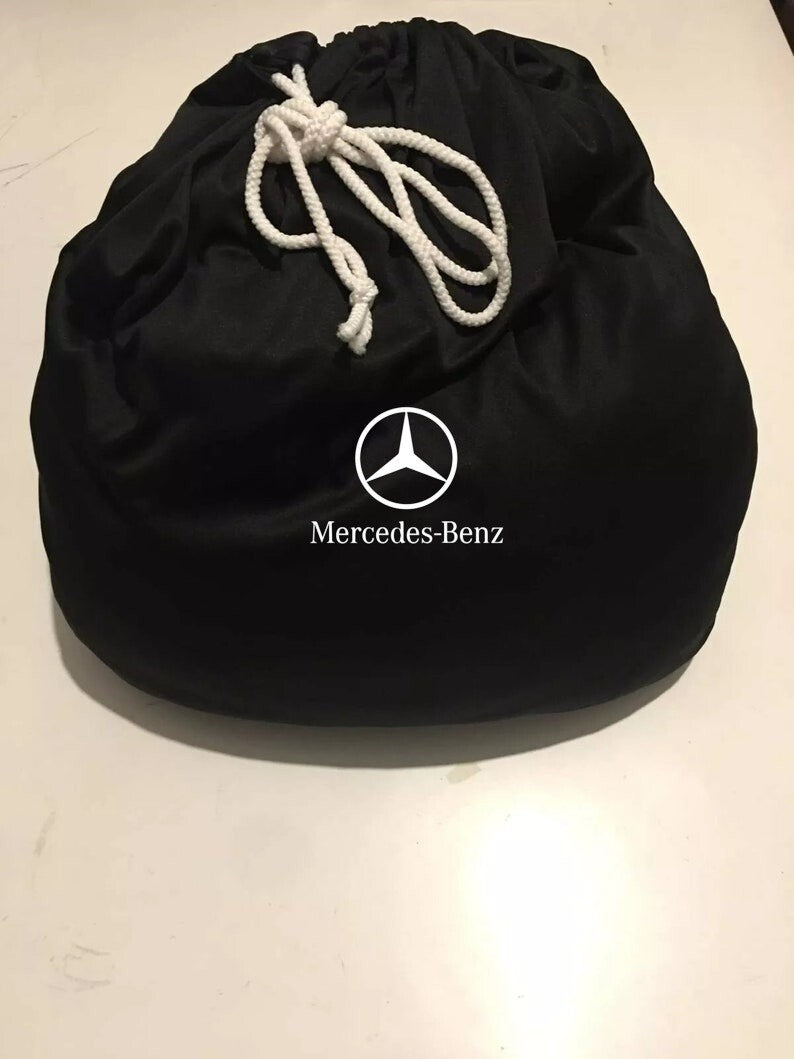 Black Car Cover For Mercedes-Benz GLC AMG SUV Dust Proof Windproof Combing Cover