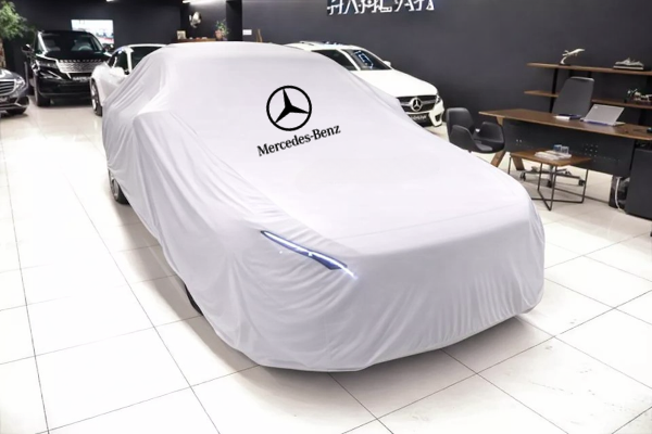 Premium White Car Cover  For Mercedes- Benz Class Dustproof  Indoor Car Cover