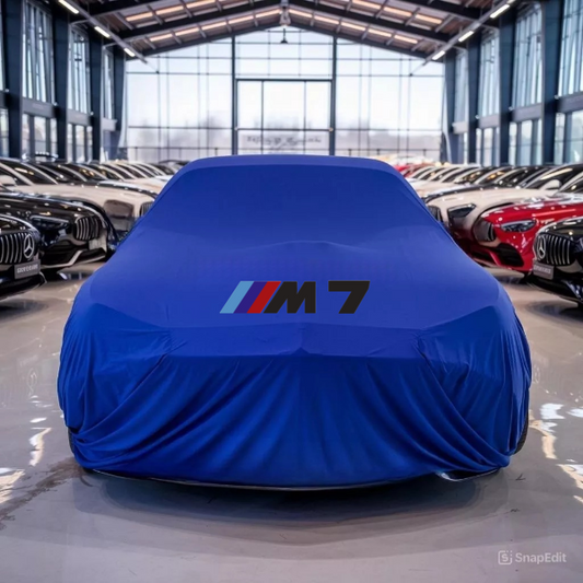 For Bmw M7 Car Cover Class Dust Proof Windproof  Combing  Indoor Cover Blue