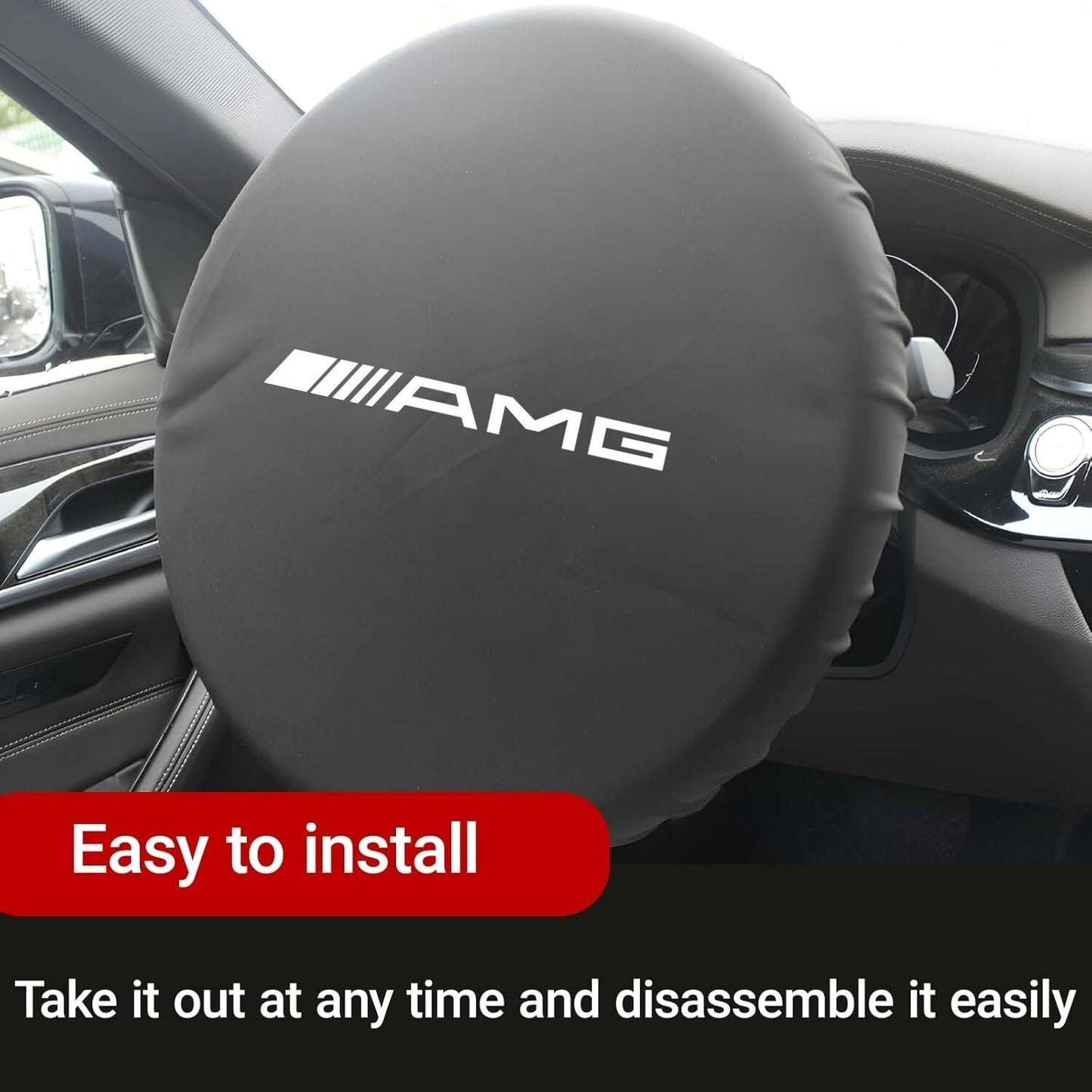 For Mercedes AMG Car Steering Wheel Sun Visor Cover Steering Wheel Sun Visor