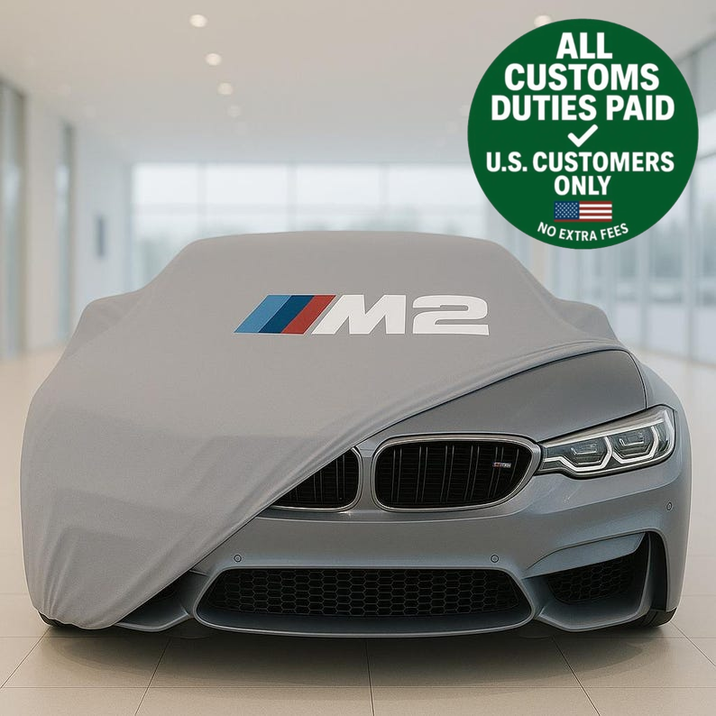 Gray Car Cover For Bmw M2 Class Dust Proof Windproof  Combing Car Cover Indoor