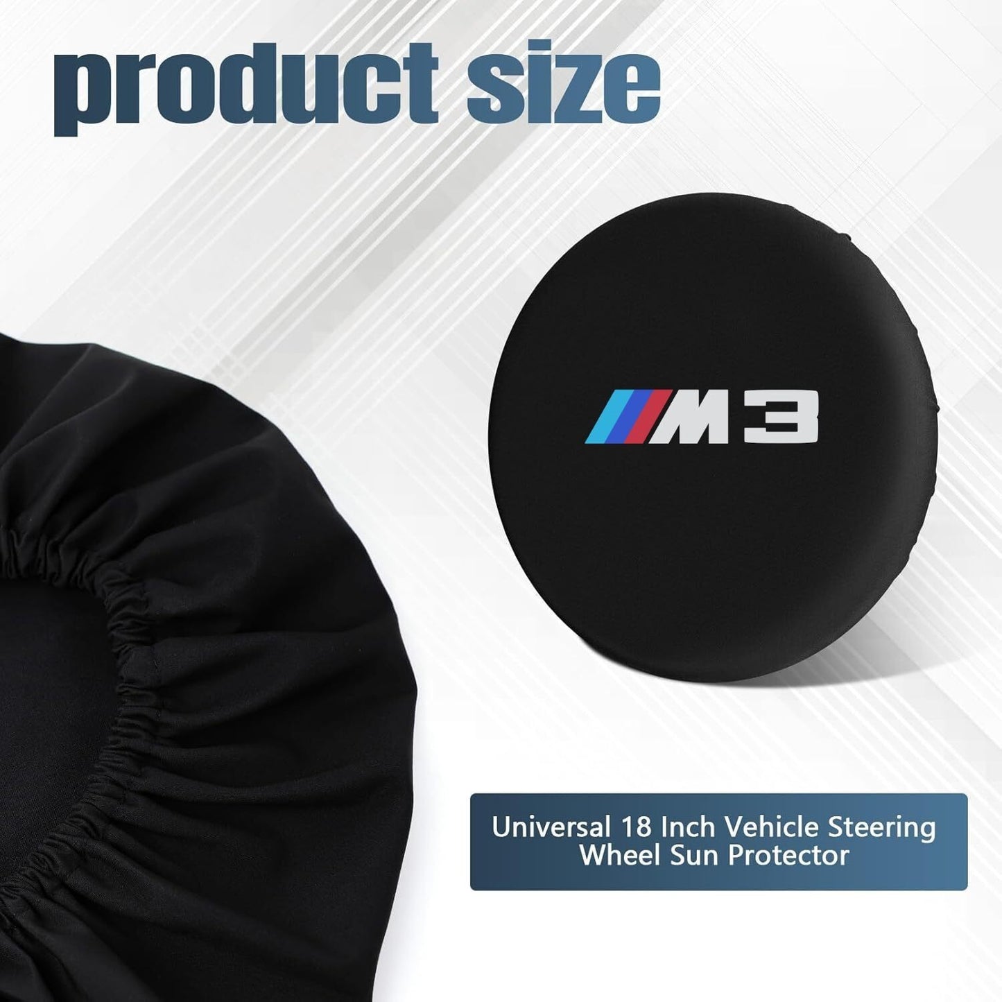 For Bmw M3 Car Steering Wheel Sunshield Cover, Steering Wheel Cover Sunshade
