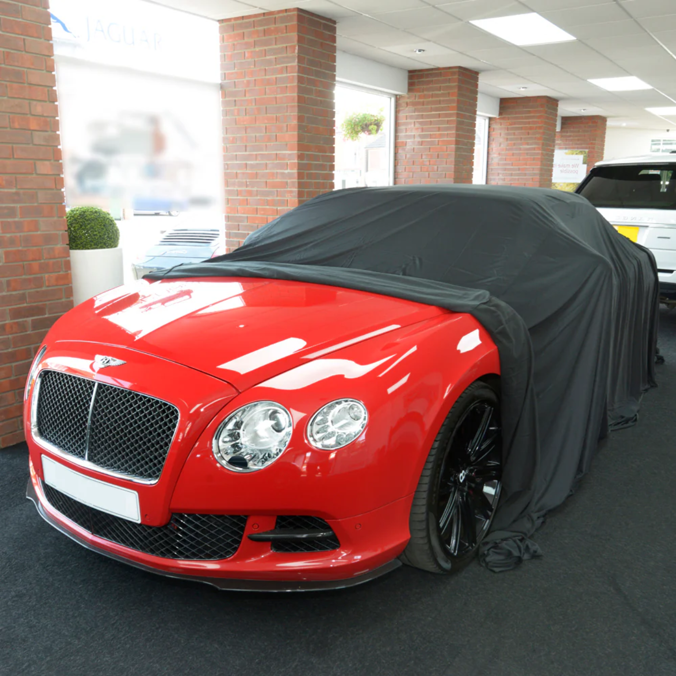 Premium Black showroom car cover suitable for interior use custom logo available