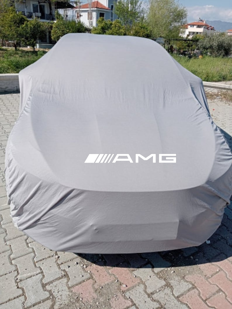 For Mercedes AMG Gray car cover  Dust Proof Windproof  Combing Car Cover Tailor
