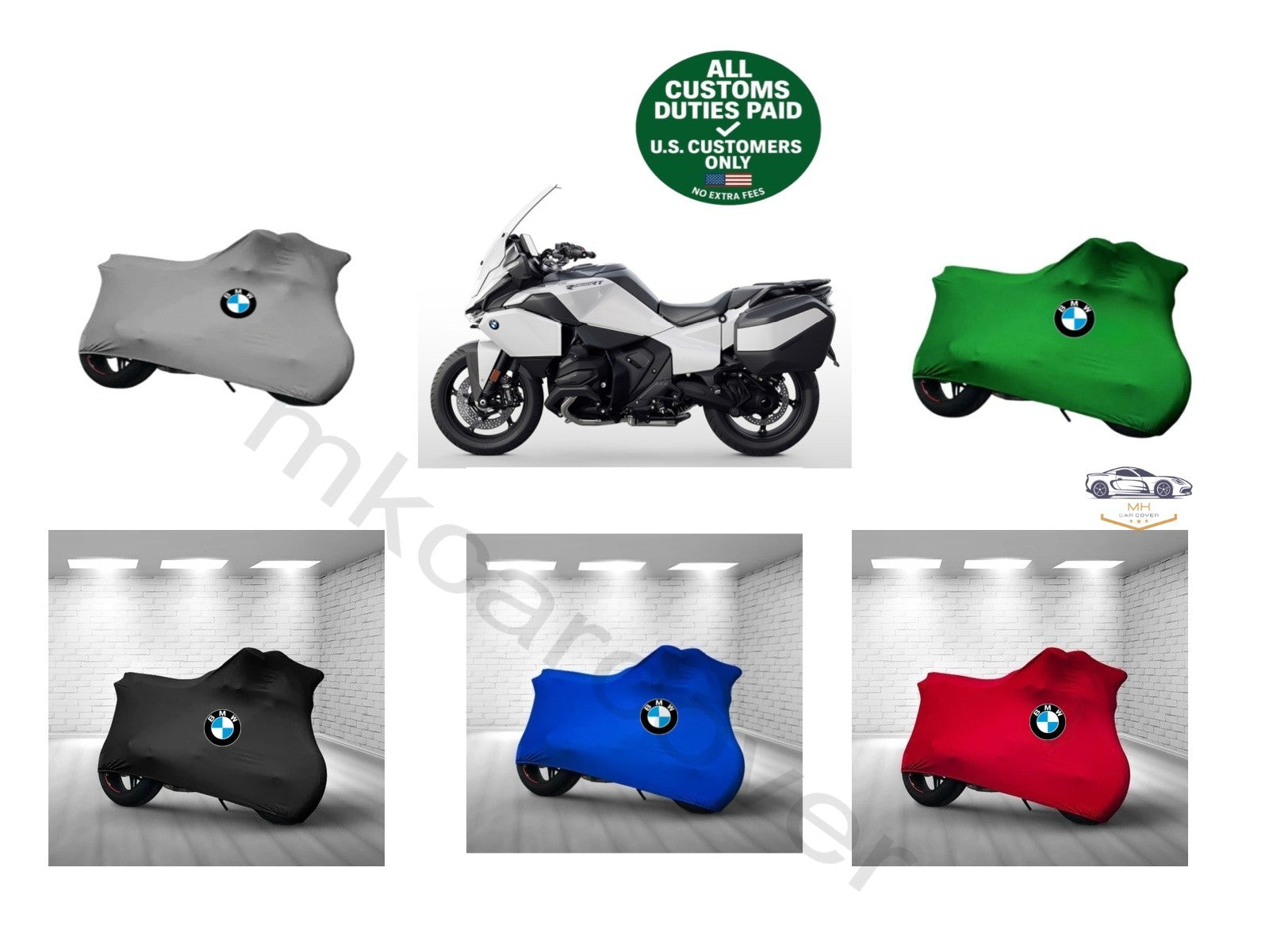 For BMW S 1000 RR  Combed Cotton Motorcycle Cover Custom Fit Soft Elastic Indoor