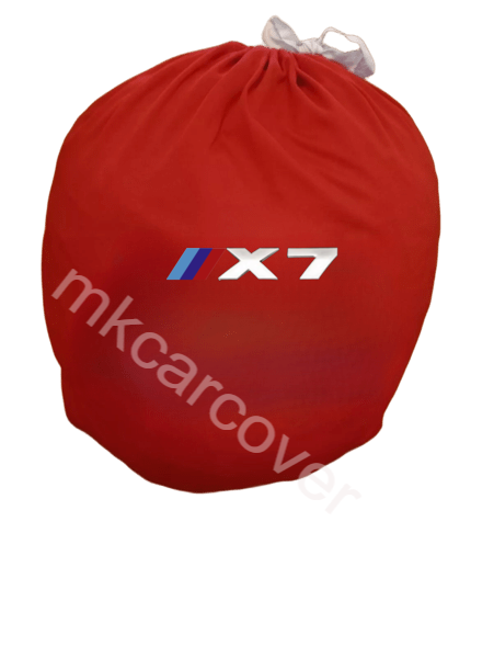 Red Car Cover For BMW X7 Class Dust Proof Windproof  Combing Cover Indoor Car