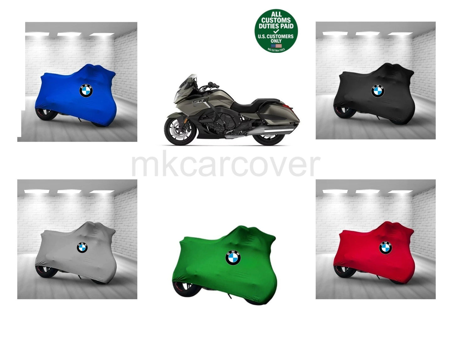 For BMW K 1600 B Combed Cotton Motorcycle Cover Custom Soft Fit Elastic İndoor