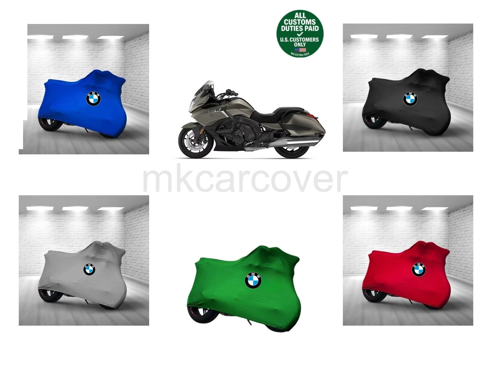 For BMW K 1600 B Combed Cotton Motorcycle Cover Custom Soft Fit Elastic İndoor