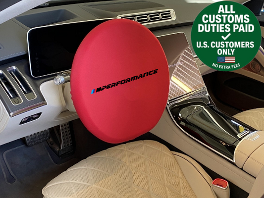 Car Red Steering For Bmw M Wheel Sun Visor Cover Steering Wheel Soft Sun Visor