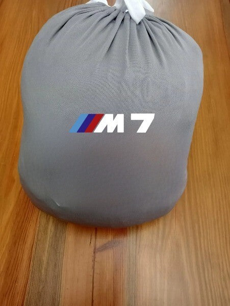 Gray Car Cover For Bmw M7 Class Dust Proof Windproof  Combing  Cover Indoor Car