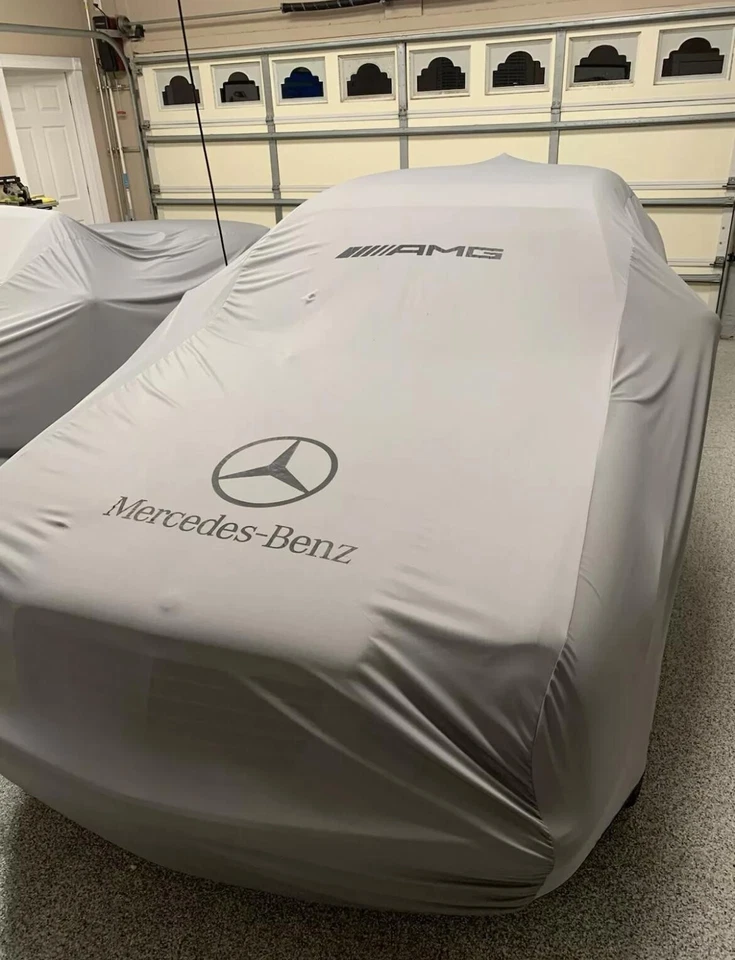 Gray Car Cover For Mercedes AMG Class Dust Proof Windproof  Combing Cover Indoor