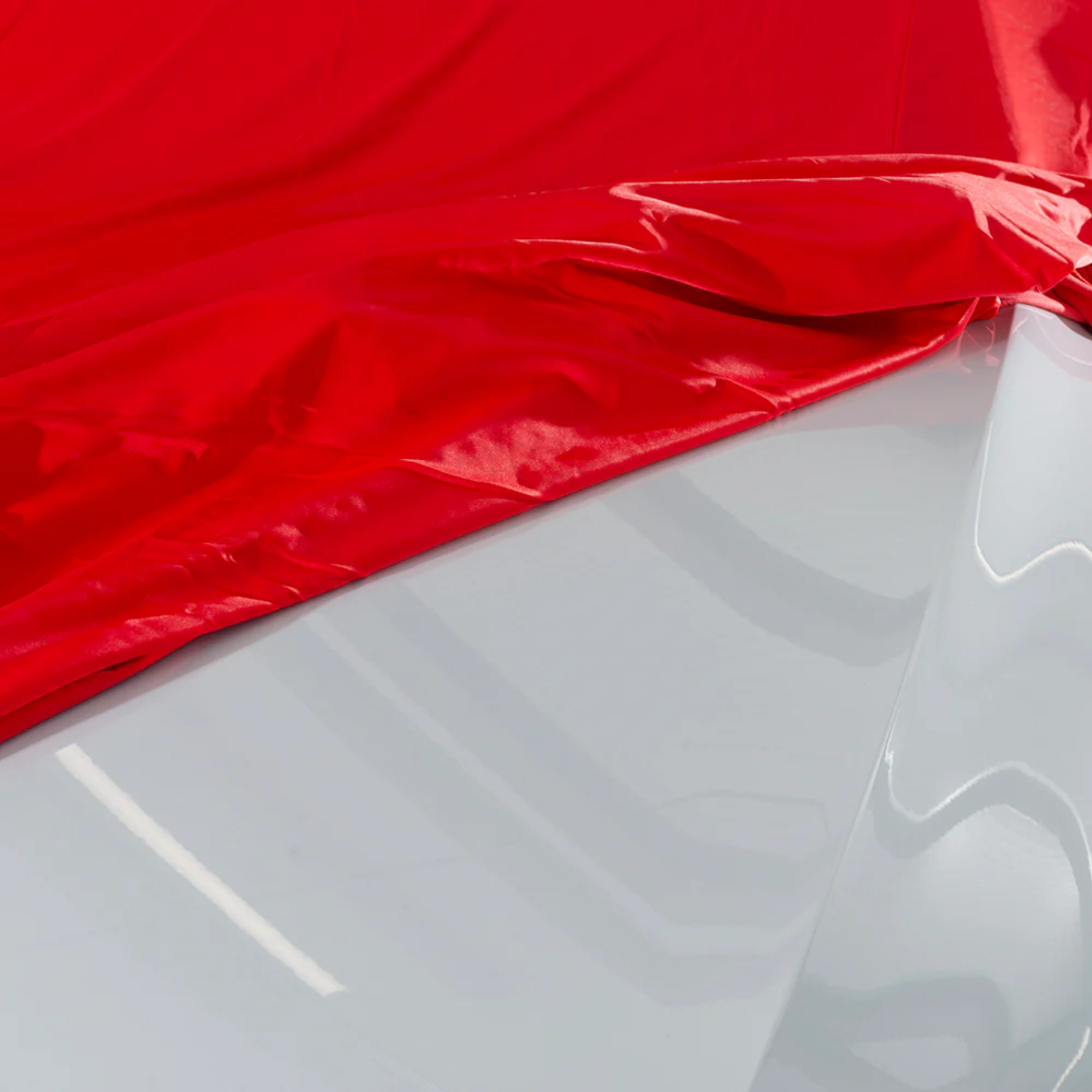 Indoor Red Premium Showroom Reveal Car Cover Reveals Various Sizes & Colors