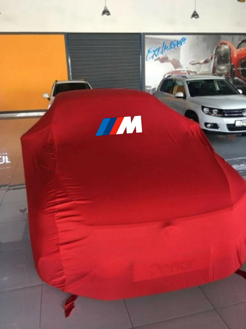For BMW  Red M Car Cover Class Dust Proof Windproof  Combing Car M2 M3 M4 M5 M6