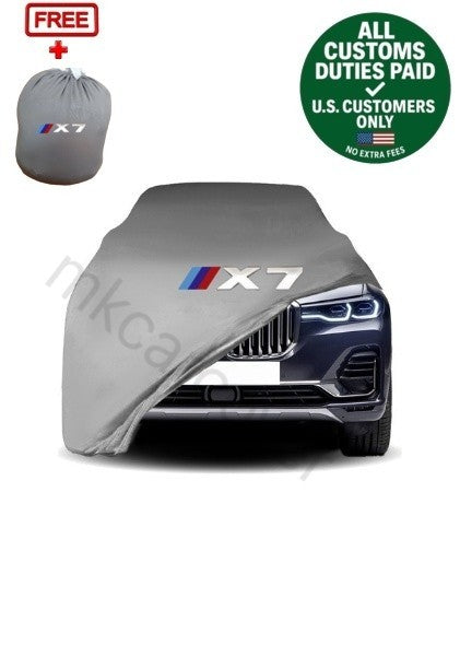 Gray Car Cover  For Bmw X7 Class Dust Proof Windproof  Combing Indoor Car Cover