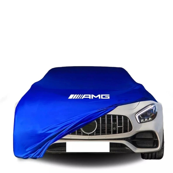 For Mercedes AMG Car Cover Blue Class Dust Proof Windproof  Combing Indoor Cover