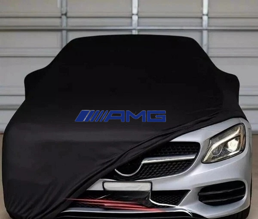 Black Car Cover For Mercedes Benz AMG Class Dustproof Universal Sedan Car Cover