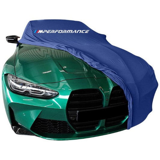 Blue Car Cover For Bmw M Performance Class Dust Proof Windproof CombingCar Cover