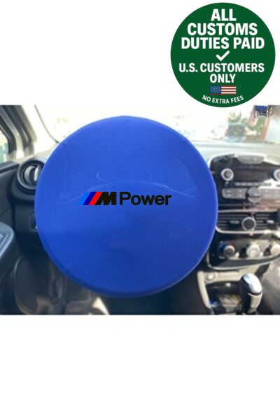 For BMW M Power Blue Car Steering Wheel Sun Visor Cover Steering Wheel Sun Visor