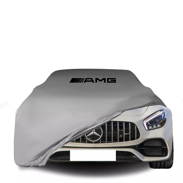 For Mercedes AMG Car Cover Class Dust Proof Windproof  Combing Car Cover Gray