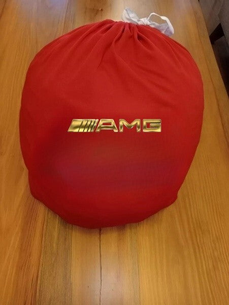 Gold Car Cover For Mercedes-Benz AMG Red Class Dust Proof Windproof  Combing