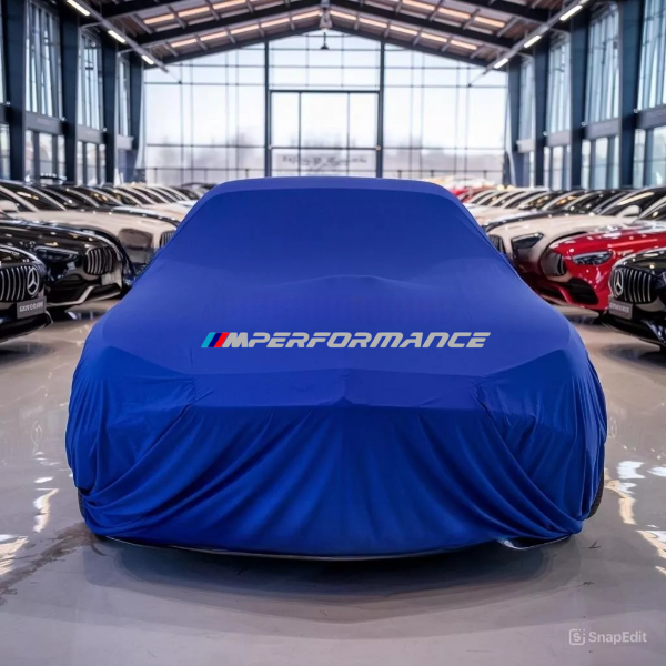 Blue Car Cover For Bmw M Performance Class Dust Proof Windproof CombingCar Cover