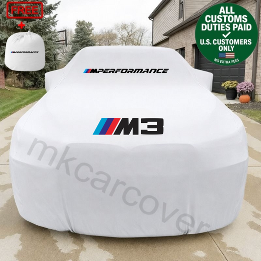 Premium White Dustproof Interior Car Cover For BMW M3 Series Top quality Cover