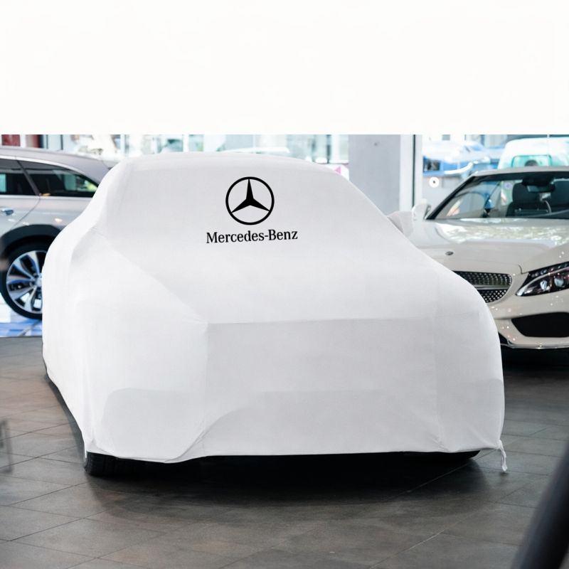 Premium White Car Cover  For Mercedes- Benz Class Dustproof  Indoor Car Cover