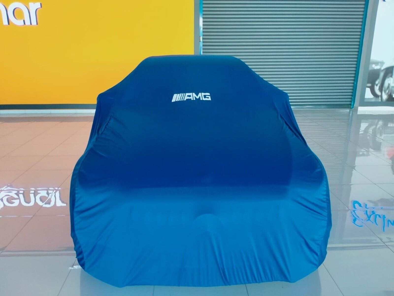 For Mercedes AMG Car Cover Blue Class Dust Proof Windproof  Combing Indoor Car