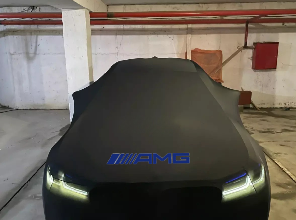 Black Car Cover For Mercedes Benz AMG Class Dustproof Universal Sedan Car Cover