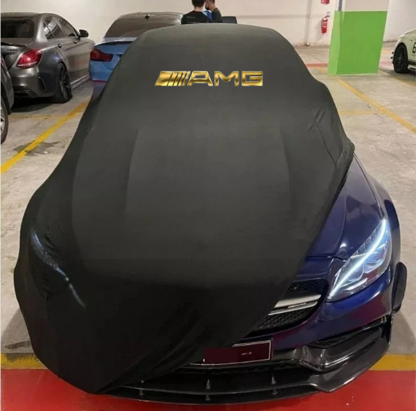 Gold Car Cover For Mercedes AMG Class Dust Proof Windproof  Combing Indoor Cover