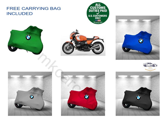 For BMW R 12 S Combed Cotton Motorcycle Cover Custom Fit Soft Elastic Indoor