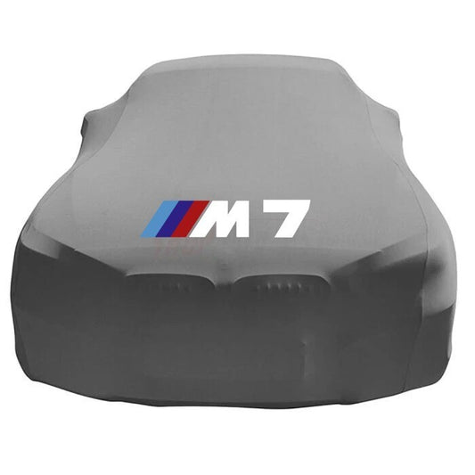 Gray Car Cover For Bmw M7 Class Dust Proof Windproof  Combing  Cover Indoor Car