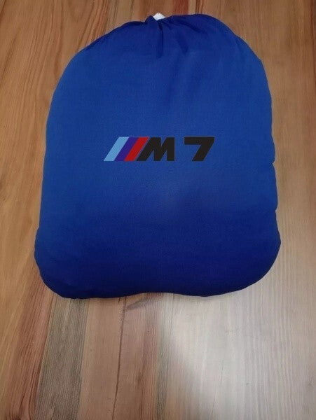 For Bmw M7 Car Cover Class Dust Proof Windproof  Combing  Indoor Cover Blue