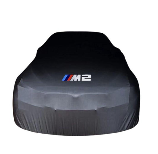 Black Car Cover For BMW M2 Class Dust Proof Windproof  Combing Soft Indoor Car