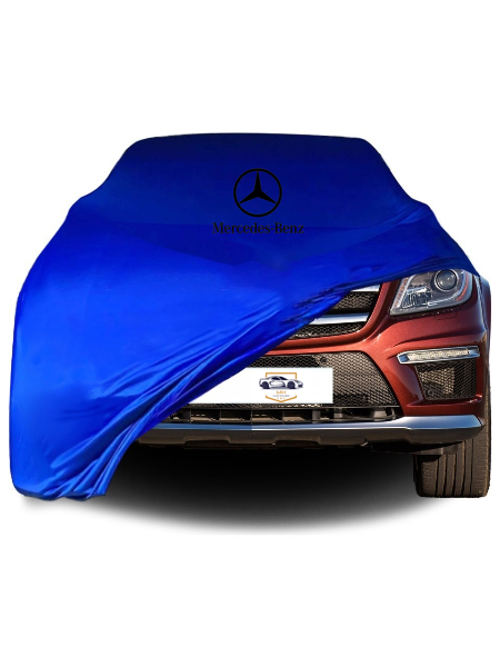 Blue Car Cover For Mercedes-Benz GLE SUV Class Dust Proof Windproof  Combing Car