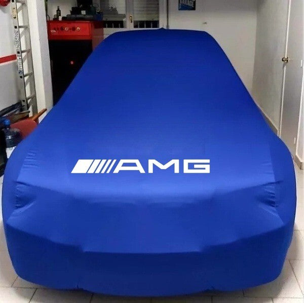 For Mercedes AMG Car Cover Blue Class Dust Proof Windproof  Combing Indoor Cover