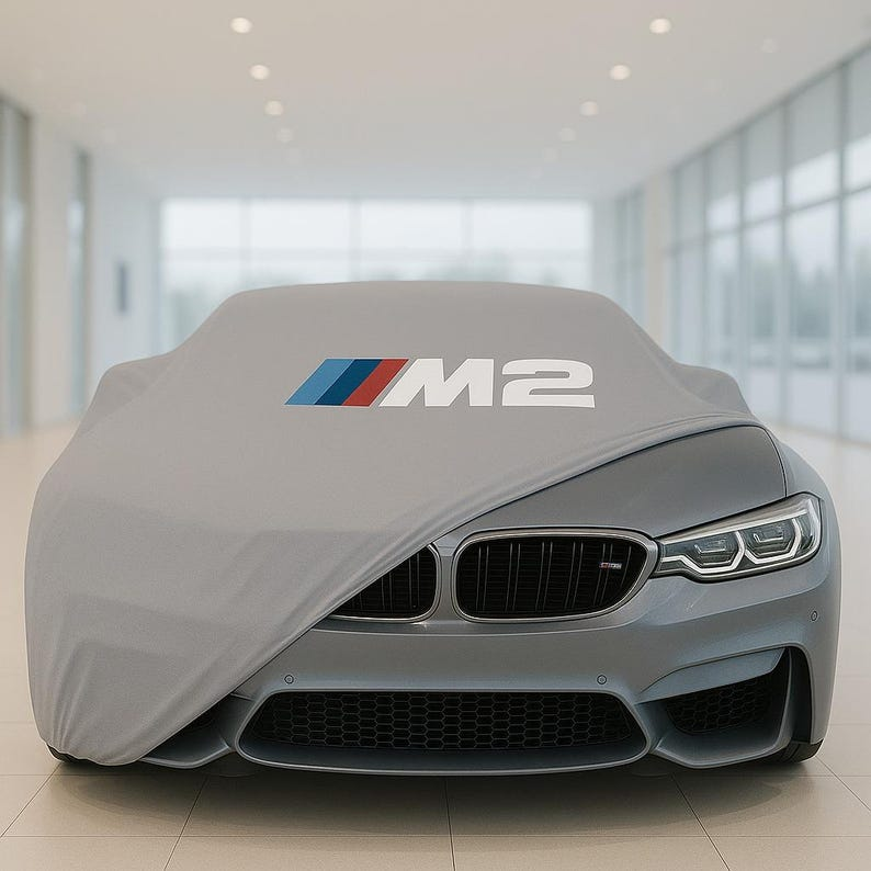 Gray Car Cover For Bmw M2 Class Dust Proof Windproof  Combing Car Cover Indoor