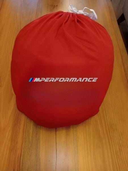 Red Car Cover For Bmw M Performance Class Dust Proof Windproof  Combing Cover