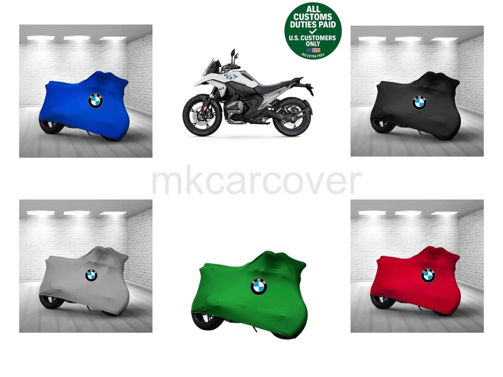 For BMW F1300 GS Combed Cotton Motorcycle Cover Custom Fit Soft Elastic Indoor