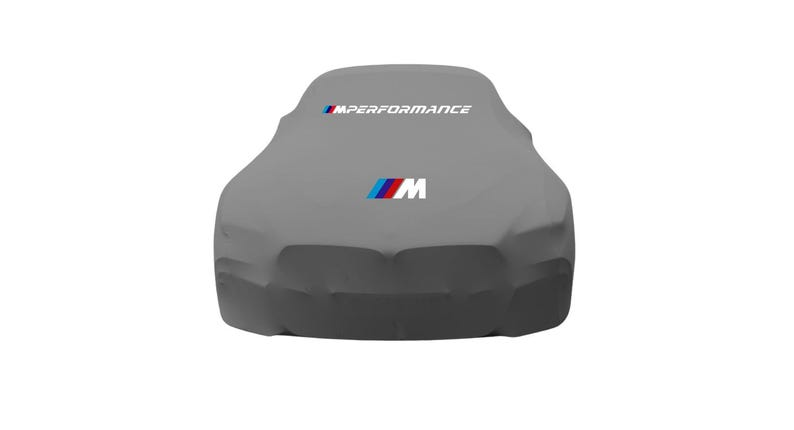 Gray Car Cover For Bmw M Performance Class Dust Proof Windproof  Combing  Cover