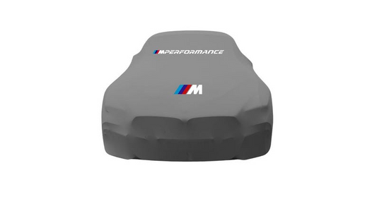 Gray Car Cover For Bmw M Performance Class Dust Proof Windproof  Combing  Cover