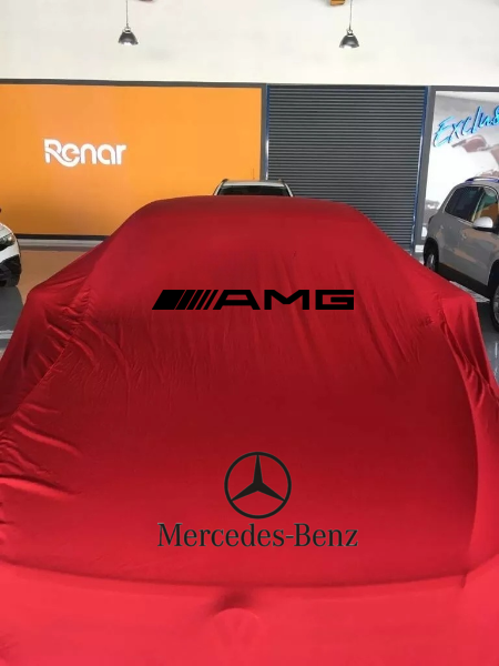 Red Car cover For Mercedes Class Dust Proof Windproof  Combing Car Cover  Tailor