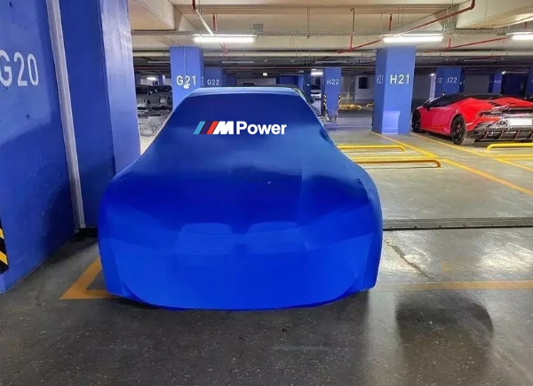 Blue Car Cover For Bmw M Power Dust Proof Windproof  Combing  M2 M3 M4 M5 M6 M7